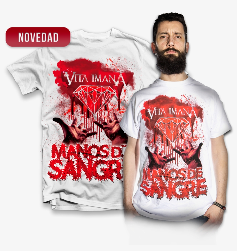 Camiseta Manos De Sangre, transparent png download