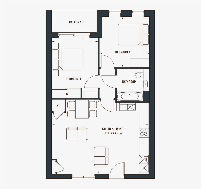 The Heron Floor Plan, transparent png download