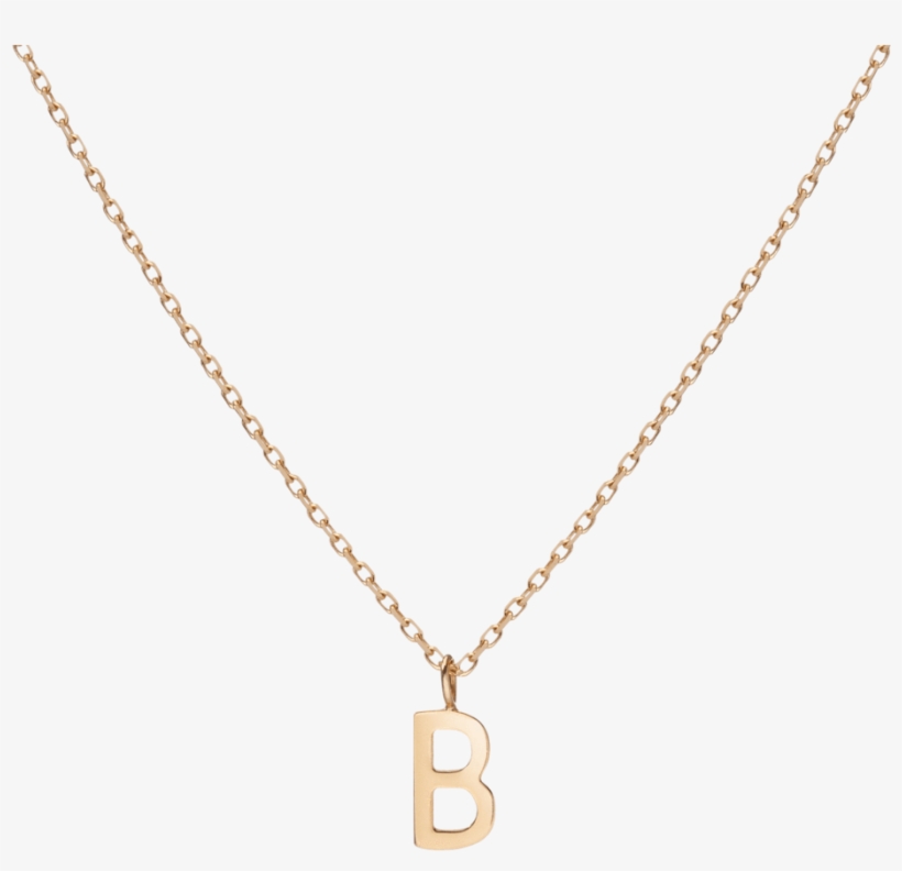 Mini Gold Letter Charm Pendant 14k Aurate New York, transparent png download