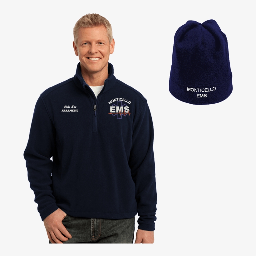 Ems Embroidered Jacket & Beanie Combo, Embroidery,, transparent png download