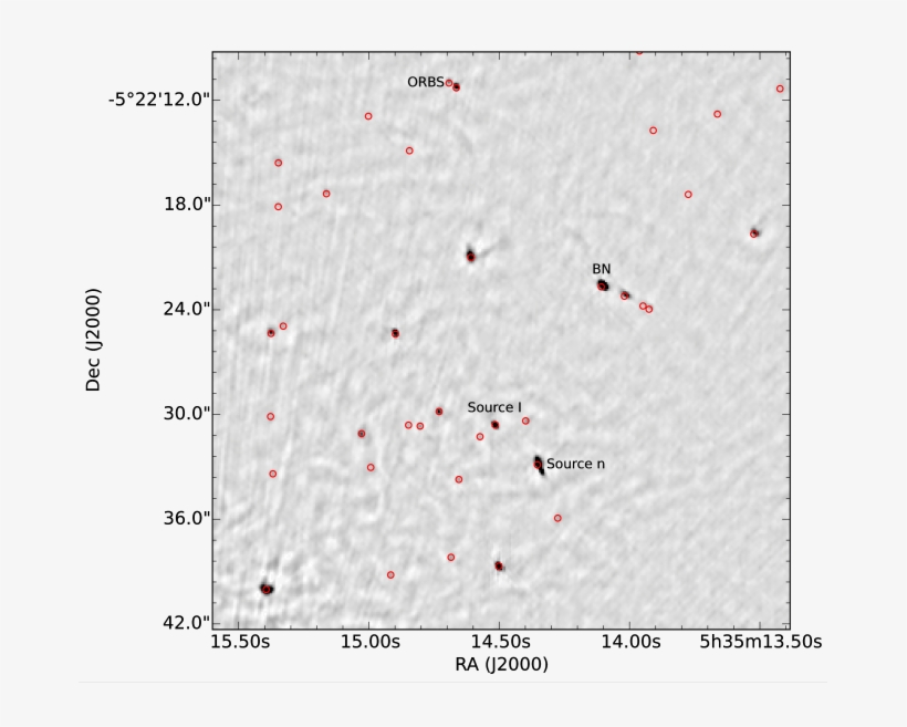 The Surroundings Of Bn And Source I In Our Final Continuum, transparent png download