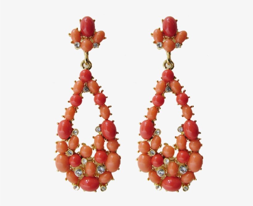 Teardrop Jewel Drop Earrings, transparent png download
