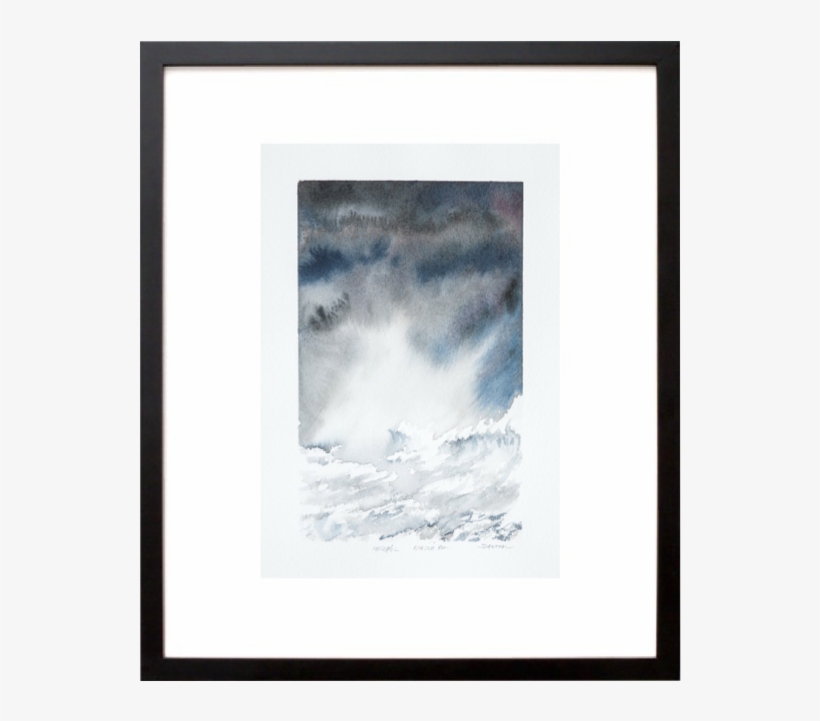 Beautiful Watercolor Print Of Montauk Point, Ny During - Picture Frame, transparent png download