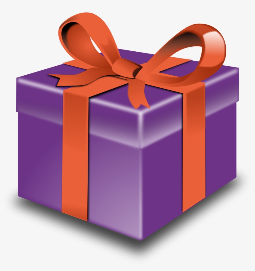 This Free Icons Png Design Of Purple Present Orange, transparent png download