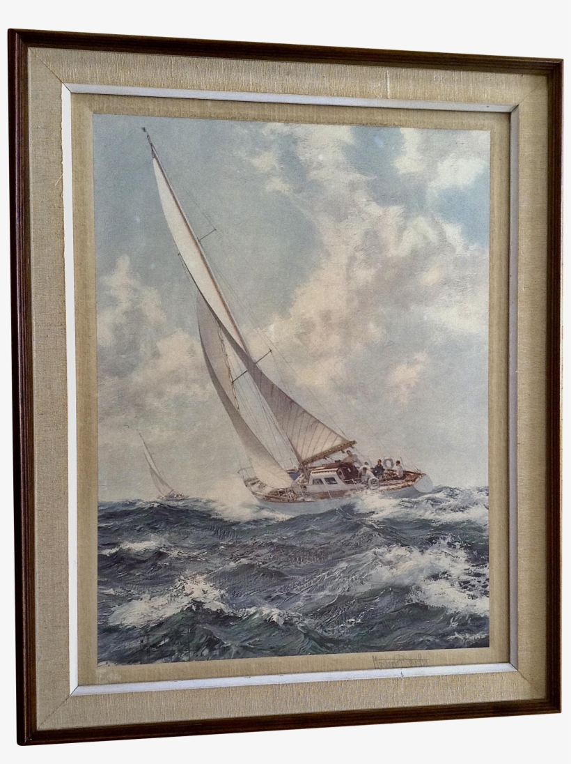 Montague Dawson Print, Yacht Race Seascape Sailboats - Sailing Ship, transparent png download