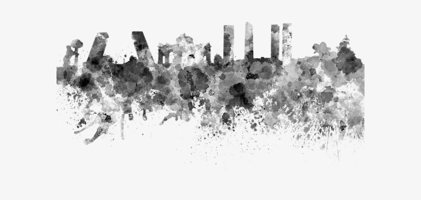 Bleed Area May Not Be Visible - Madrid Skyline Watercolor, transparent png download