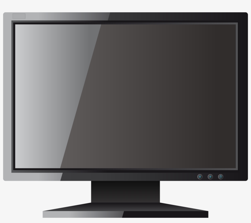 Image Royalty Free Download Black Lcd Png Best Web - Monitor Clipart Png, transparent png download