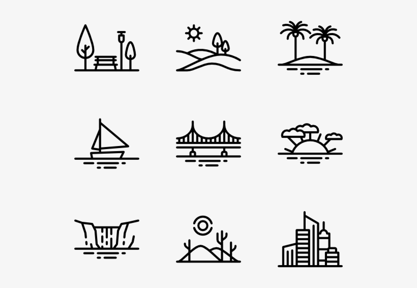 Lineal Landscapes - Mail, transparent png download