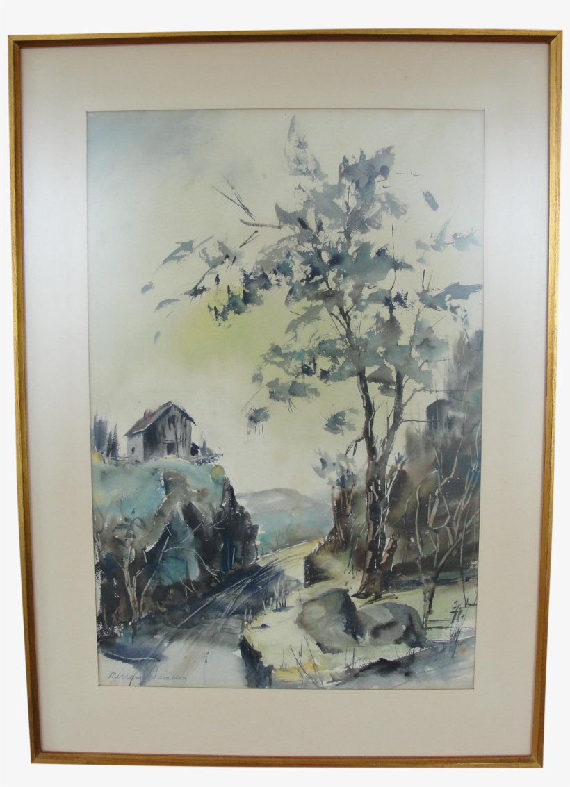 This Is An Interesting Watercolor Painting By Noted, transparent png download