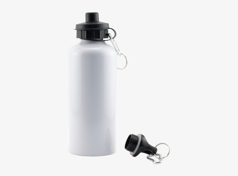 White Aluminum Water Bottle - White Sublimation Water Bottle, transparent png download