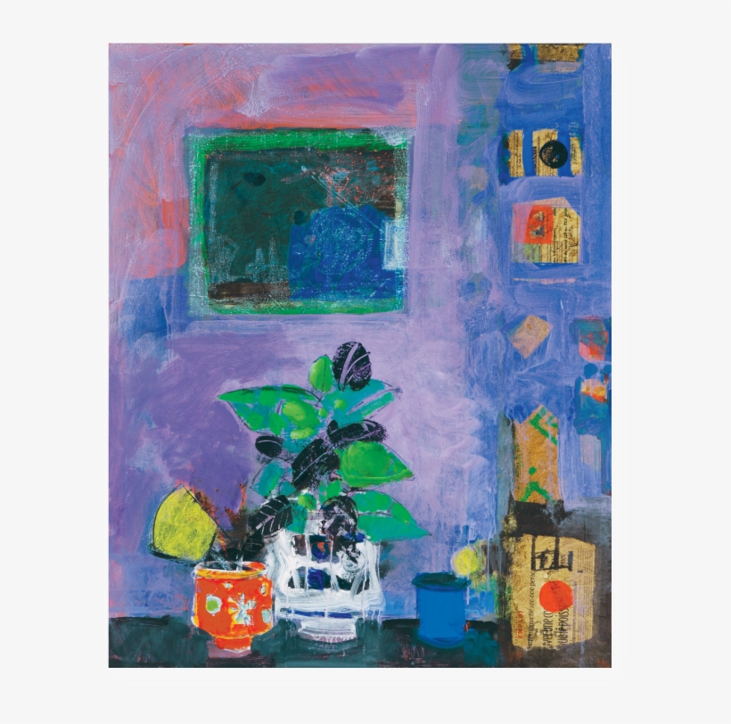 La Plante Verte • Mixed Media On Canvas • 39 3/8 X - Patchwork, transparent png download