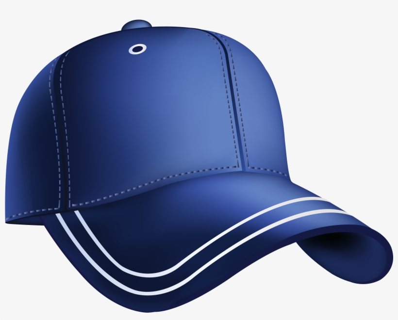 Blue Baseball - Clip Art Of Cap, transparent png download