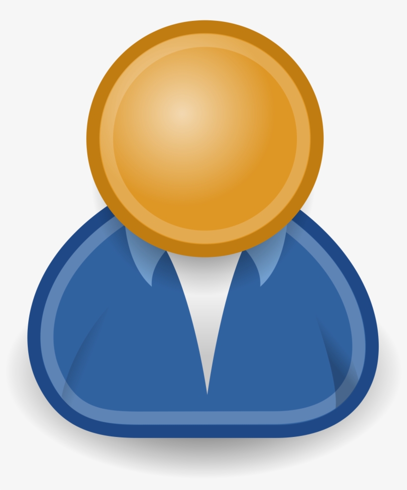 Emblem Person Blue - Clip Art Customer, transparent png download