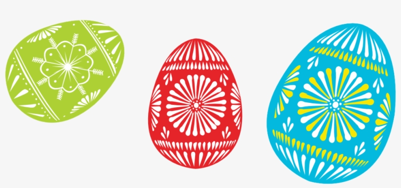 Colour Easter Eggs Clipart, transparent png download