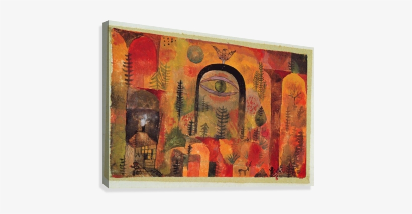 The Eagle Canvas Print - Art Print: With The Eagle 1918 By Paul Klee : 44x56in, transparent png download