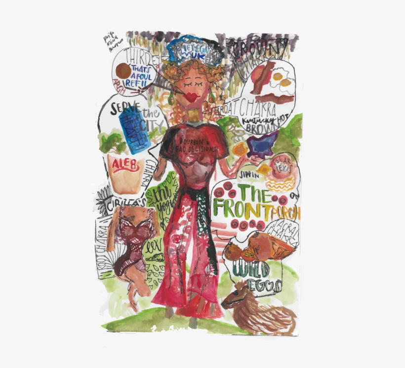 Lexington Yogi Watercolor - Poster, transparent png download