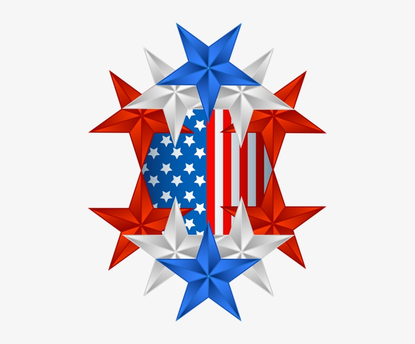 American Flag Decor Png Clip Art Image - American Clipart Png, transparent png download