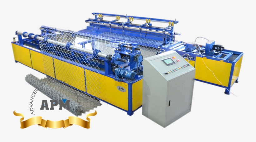 750apm-clm Chain Link Fence Machine02 - Chain-link Fencing, transparent png download