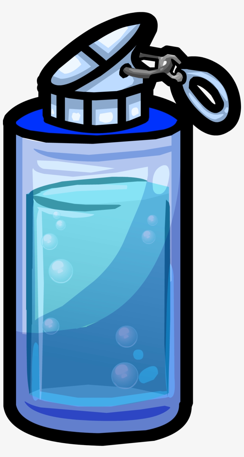 Blue Water Bottle Icon - Water Bottle Clip Art, transparent png download