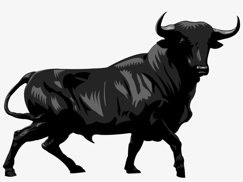 Charging Bull Wall Street Illustration - Wall Street Bull, transparent png download