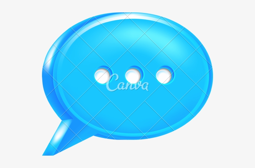 Blur Clipart Speech Bubble - Canva, transparent png download