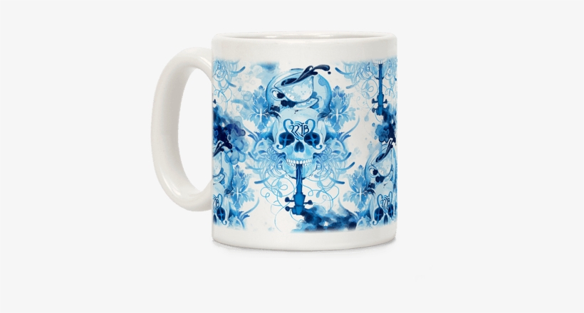 221b Sherlock Skull Watercolor Coffee Mug - Beer Stein, transparent png download