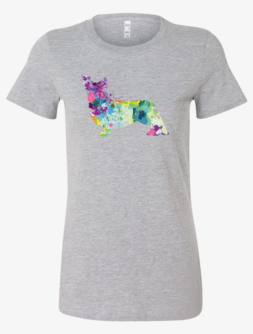 Welsh Corgi Cardigan In Watercolor Women's O-neck - Us Shirt, transparent png download