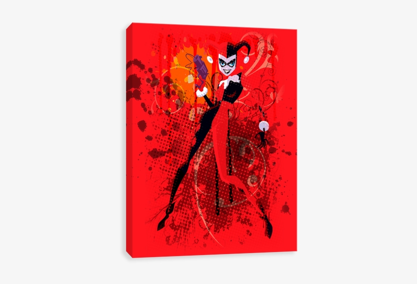 Harley Red Pop - Art Print: Batman: Cartoon Drawing Of Harley Quinn, transparent png download