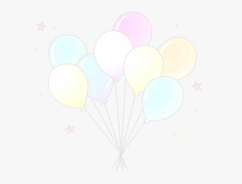 Clip Art Of Balloons Of Different Colors - Night, transparent png download