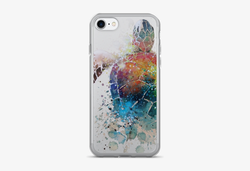 Iphone 7/7 Plus Case - Art Watercolor Turtle Notebook: Dot-grid, Graph, Lined,, transparent png download