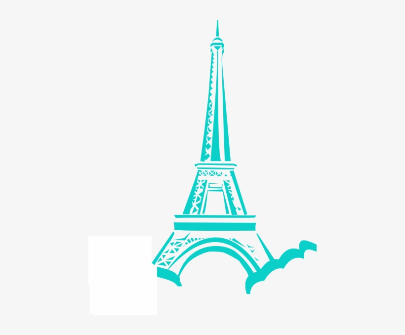 How To Set Use Blue Eiffel Tower Svg Vector, transparent png download