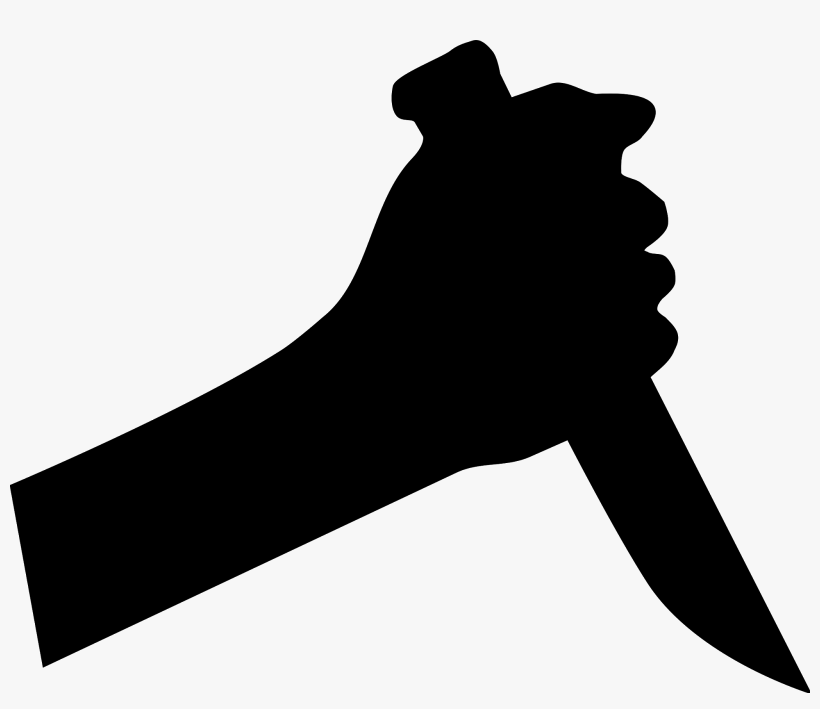 With A Knife In The Right Hand - Killer Clipart, transparent png download