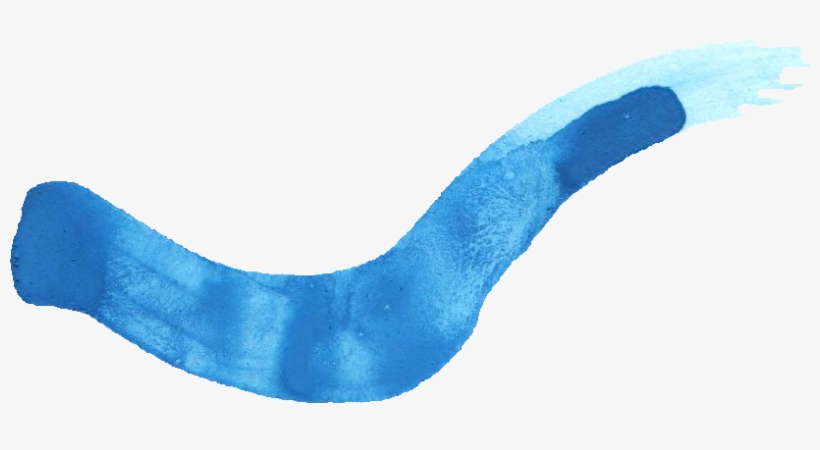 Free Download - Blue Brush Line Png, transparent png download