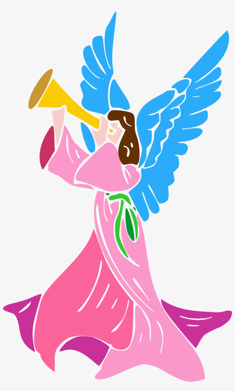 This Free Icons Png Design Of Angel Blowing Horn, transparent png download