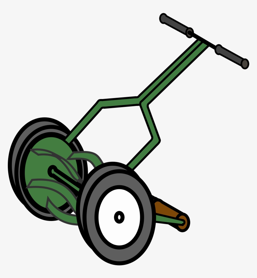 Cartoons Push Lawn Mower - Cartoon Lawn Mower Png, transparent png download