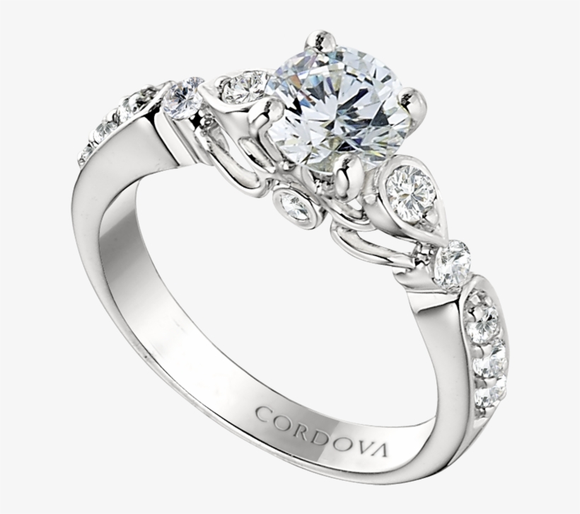 Engagement Rings - 0.50 Double Halo Ring, transparent png download