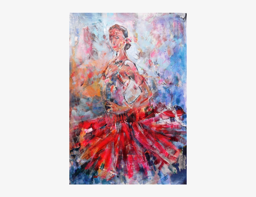 Flamenco Dancer In Red Dress - Dance, transparent png download
