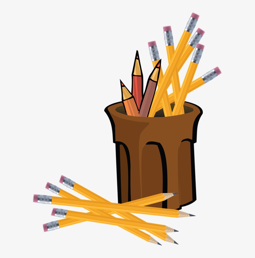 We Miss You, Chan - Cup Of Pencils Clip Art, transparent png download
