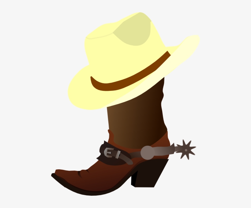 Cowboy Cute Free Images Image Free - Cowboy Boot Clip Art, transparent png download