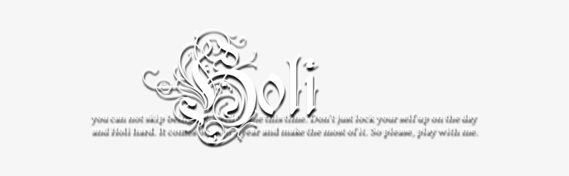Holi Png For Logos Contact Whatsapp @ - Calligraphy, transparent png download