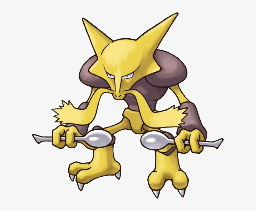 The 14 Most Disturbing Pokémon Of All Time - Alakazam Ruby, transparent png download