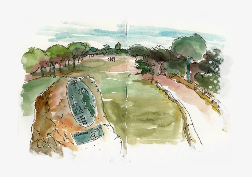 Sketching Under The Clouds In Sintra Or The Blue Sky - Watercolor Paint, transparent png download