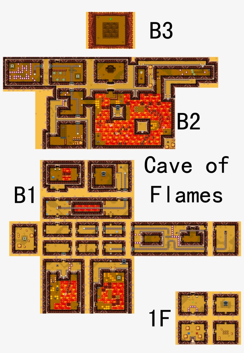Legend Of Zelda, The - Cave Of Flames, transparent png download
