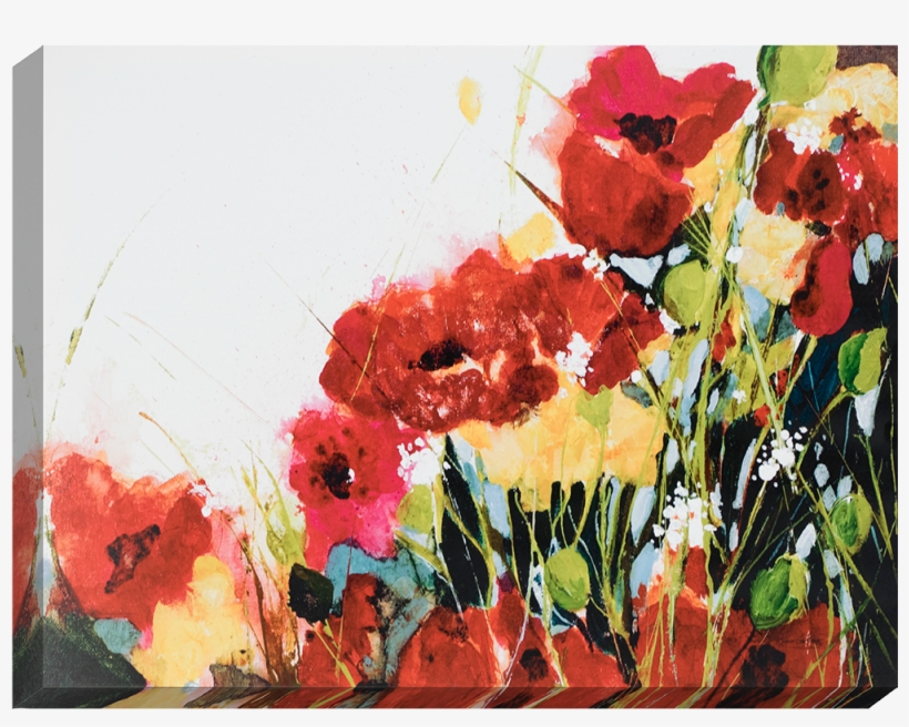 Poppies - Gallery Wrap - Jan Griggs Canvas Art Prints - Poppies And Flowers, transparent png download