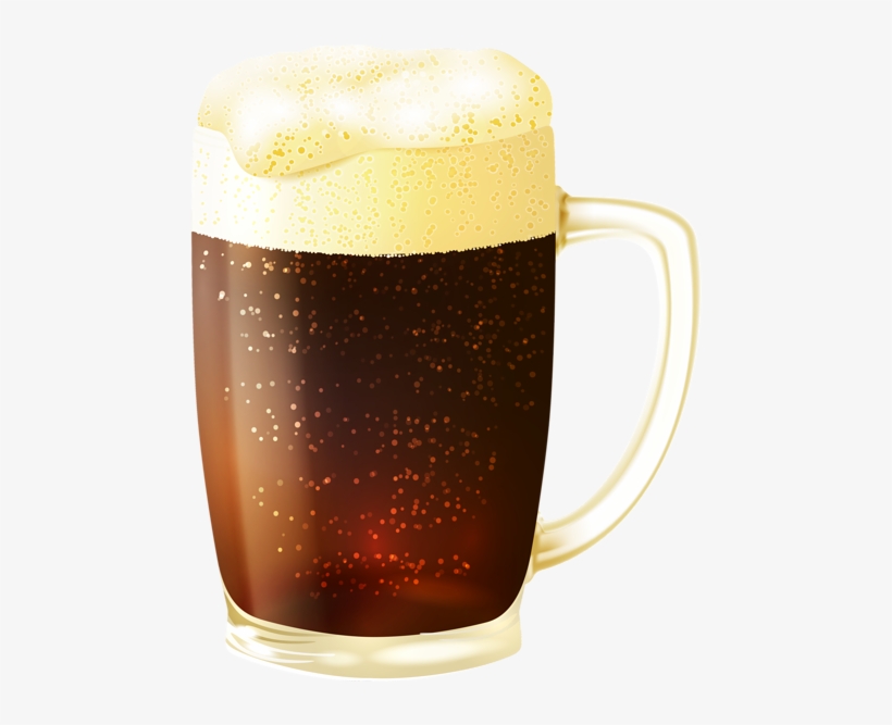 Mug Of Dark Beer Png Vector Clipart Image - Dark Beer In Mug, transparent png download