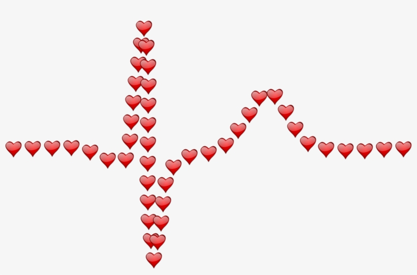 This Free Icons Png Design Of Ecg Of Hearts, transparent png download