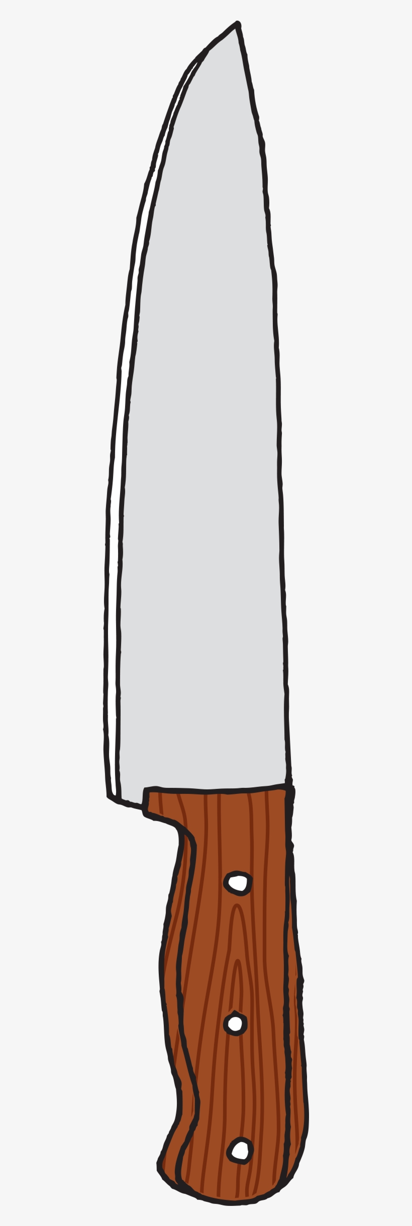 Tattly Chefs Knife Julia Rothman 00 V\u003d1532013158 - Kitchen Knife Clip Art  Transparent PNG - 3000x3000 - Free Download on NicePNG, image size:820x2440