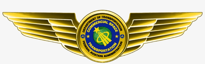 Faa Astronaut Wings - Commercial Astronaut Wings, transparent png download