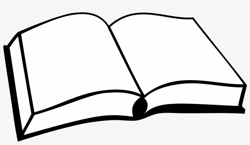 Open Book Remixed Jpg Black And White Library - Open Book White .png, transparent png download