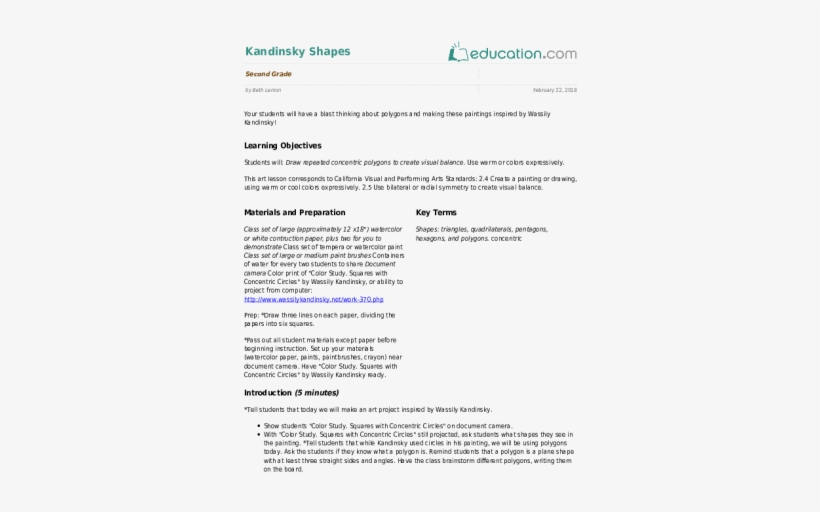 Kandinsky Shapes - Class, transparent png download